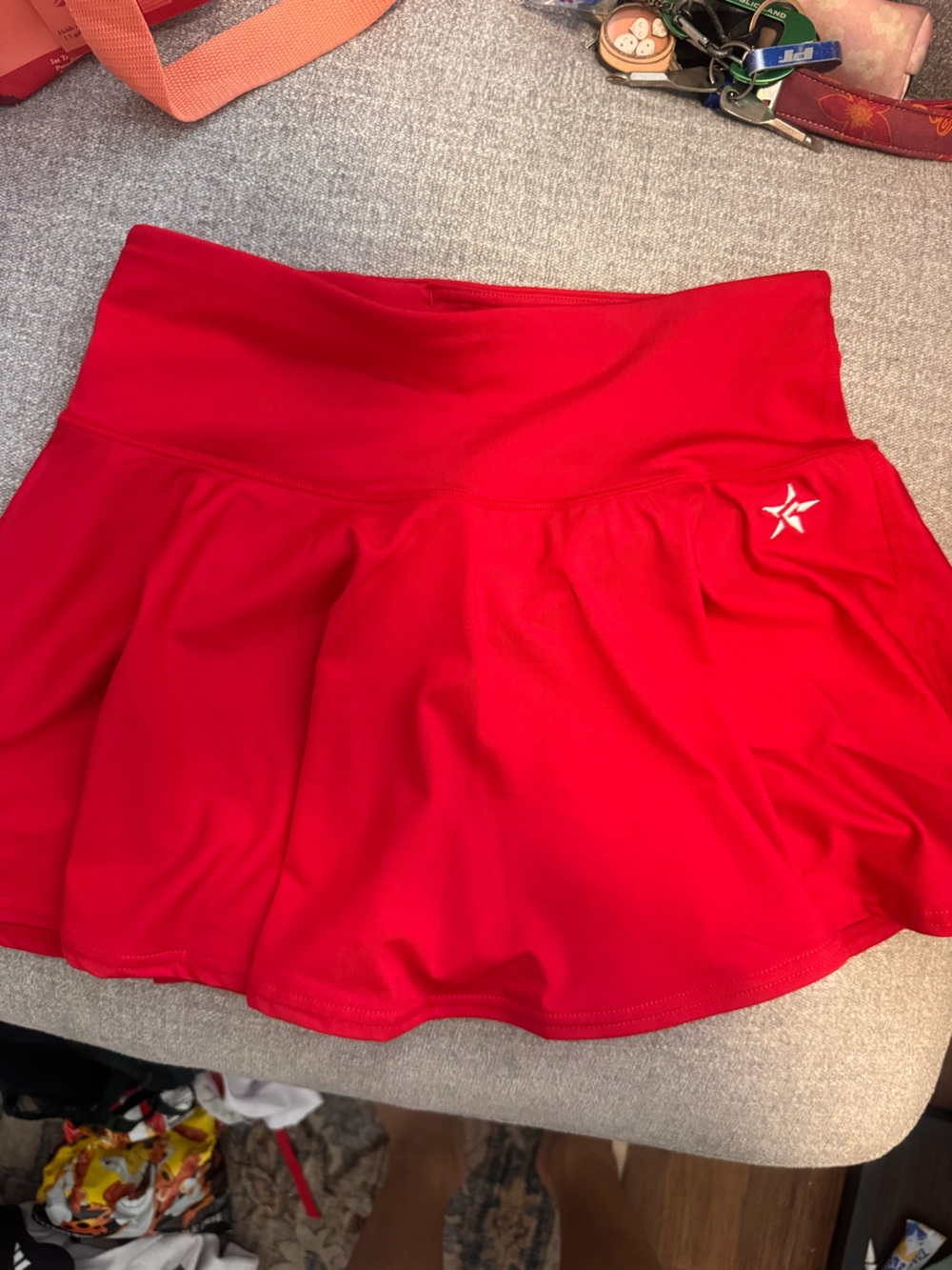 Rebel Athletics Legendary Flouncy Skirt in Red